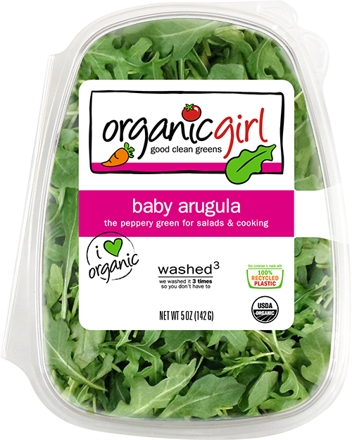 Organic Arugula Background PNG Image