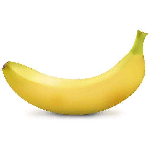 Organic Banana Transparent PNG