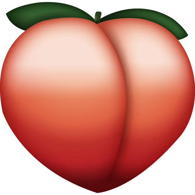 Peach Emoji Transparent PNG