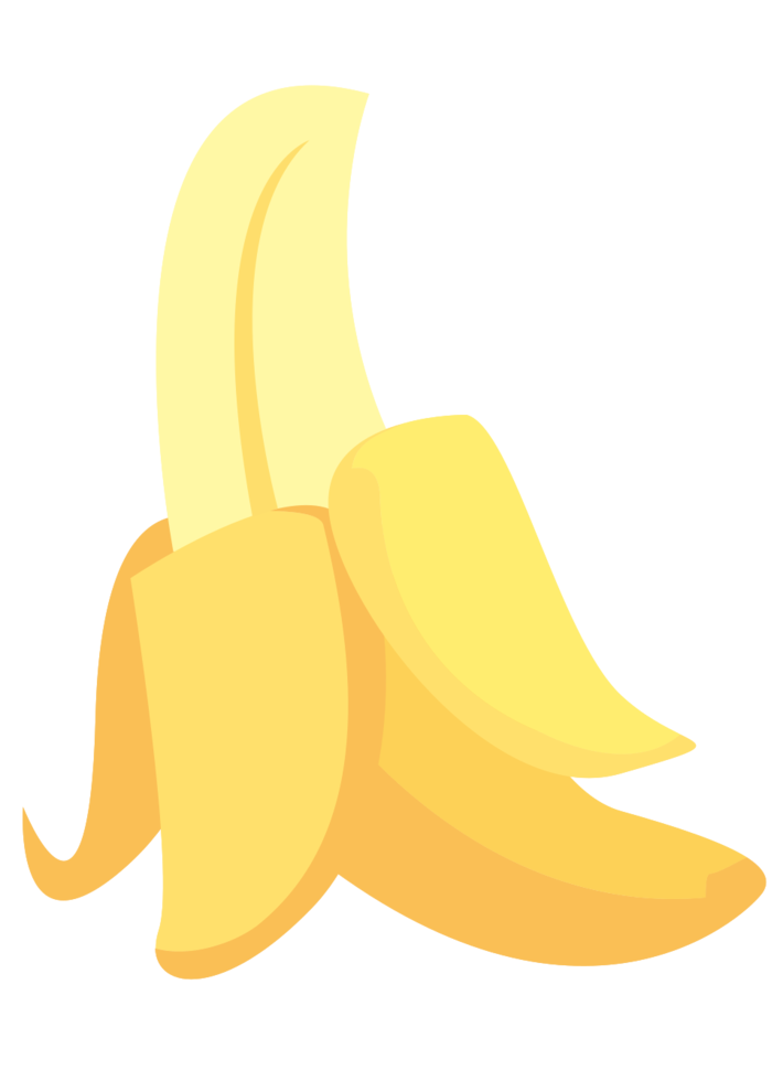 Peeled Banana Clipart Transparent PNG