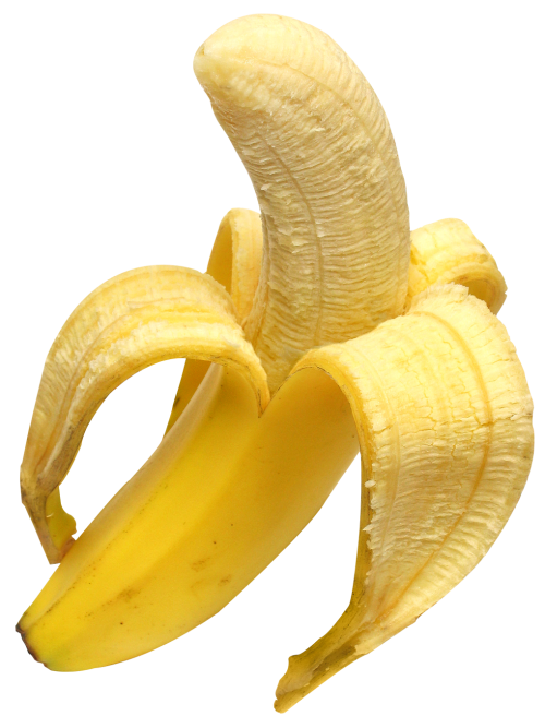 Peeled Yellow Banana Transparent PNG