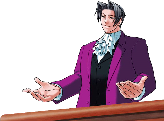 Phoenix Wright Ace Attorney Surprised PNG