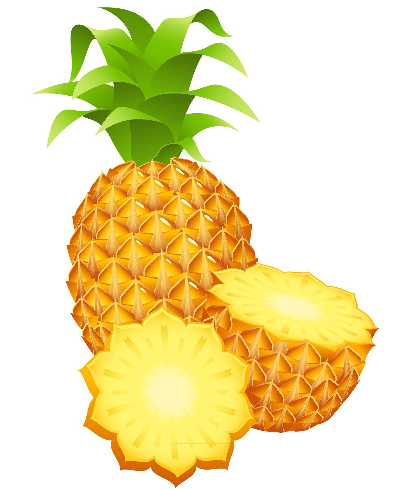 Pineapple Star Cut PNG