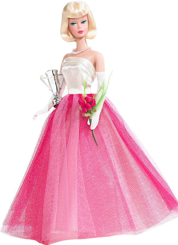 Pink Barbie Doll Background PNG Image