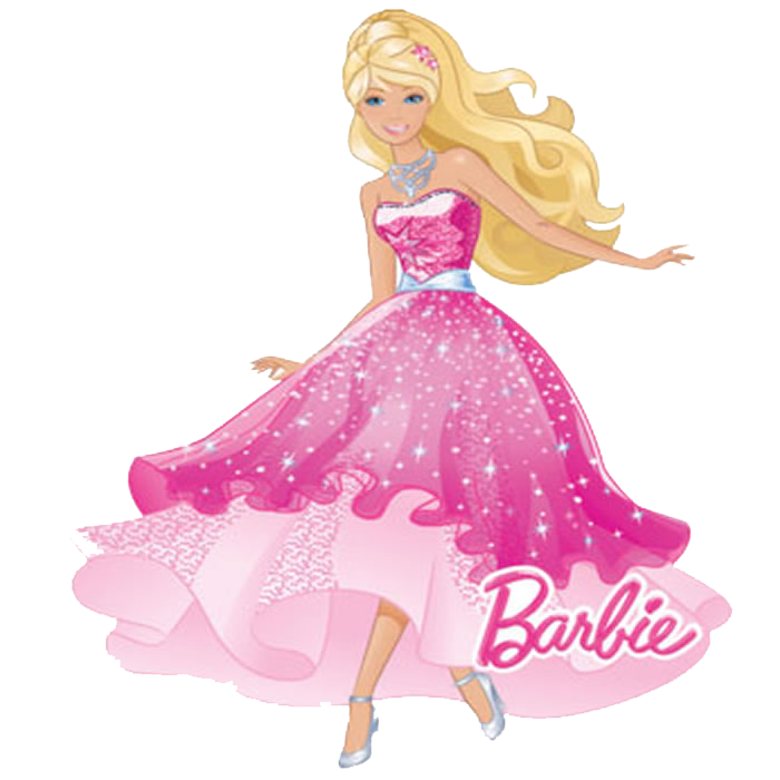Pink Barbie Doll Transparent Background
