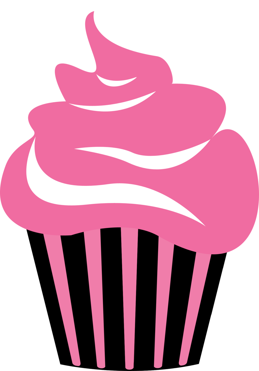 Pink Cupcake Background PNG Image