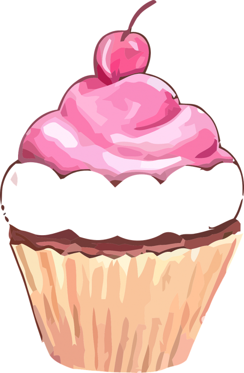 Pink Cupcake PNG Clipart Background