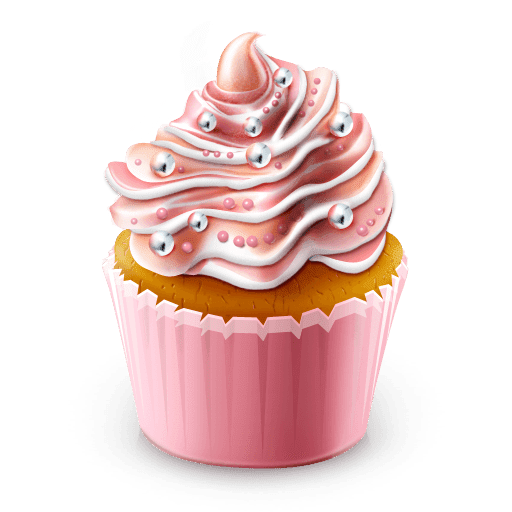 Pink Cupcake Transparent File