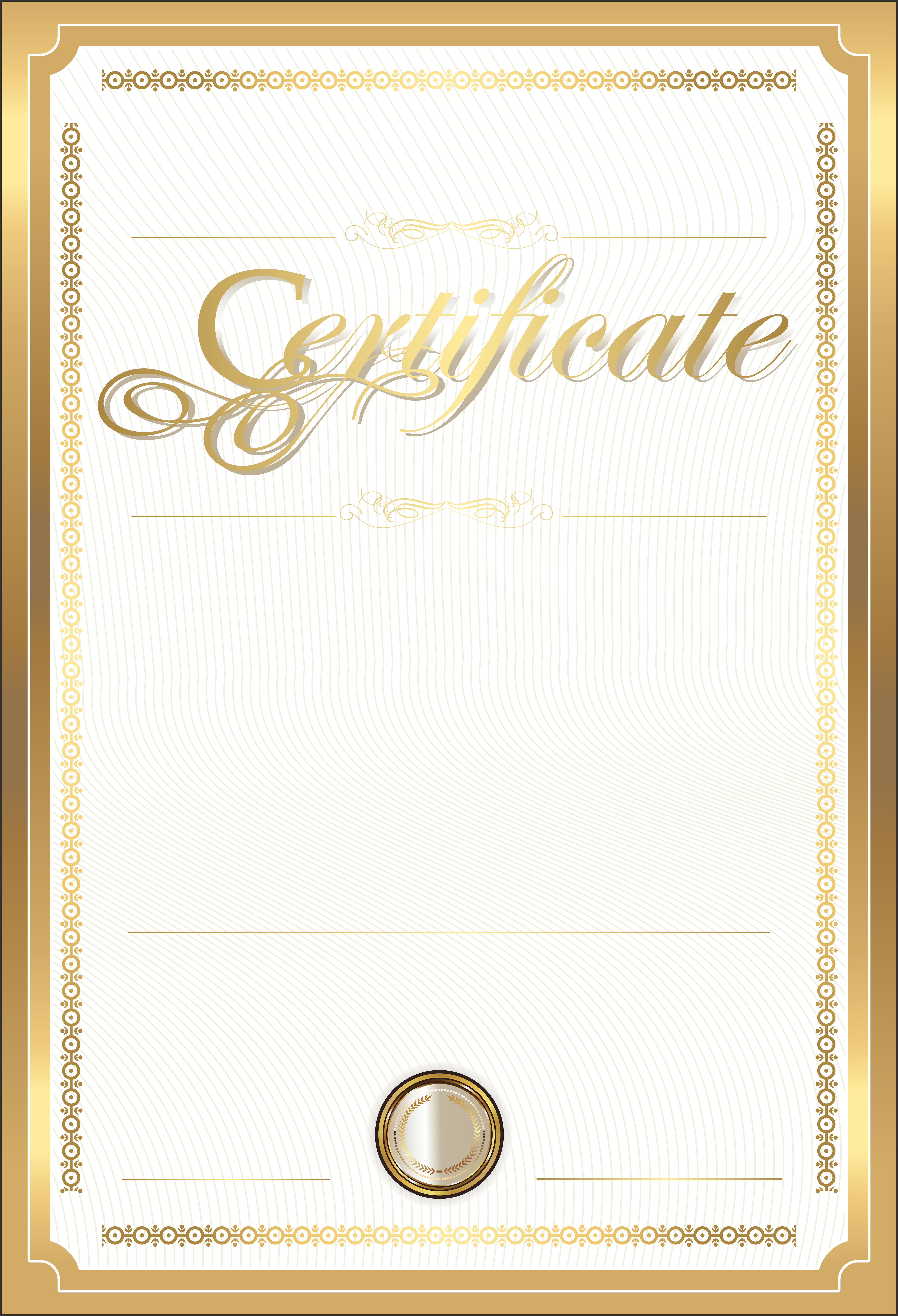 Professional Certificate Background PNG Image