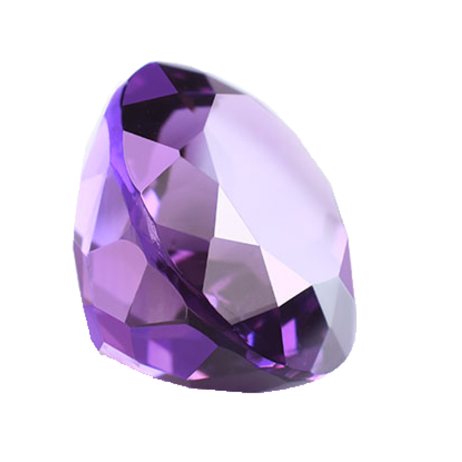 Purple Amethyst Stone Diamond PNG
