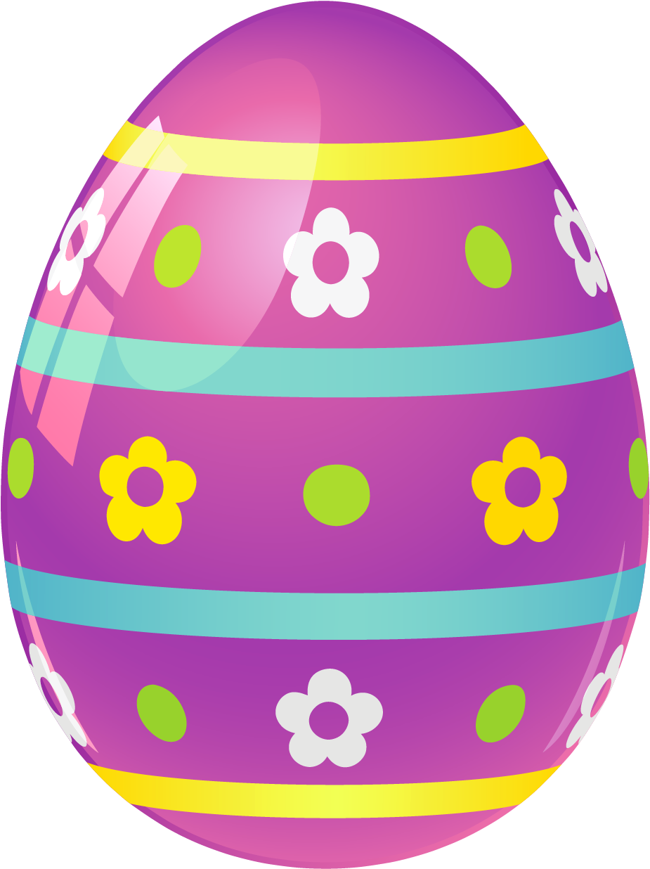 Purple Easter Eggs PNG Clipart Background