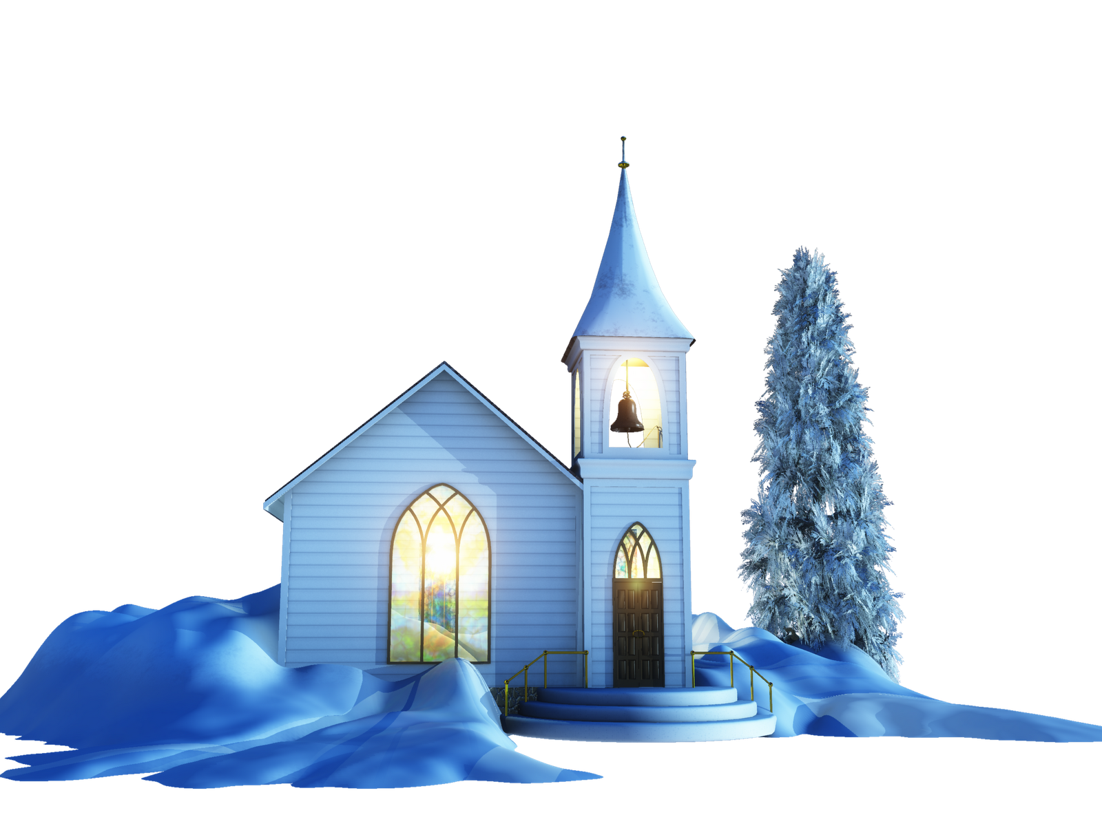 Real Church Background PNG Image