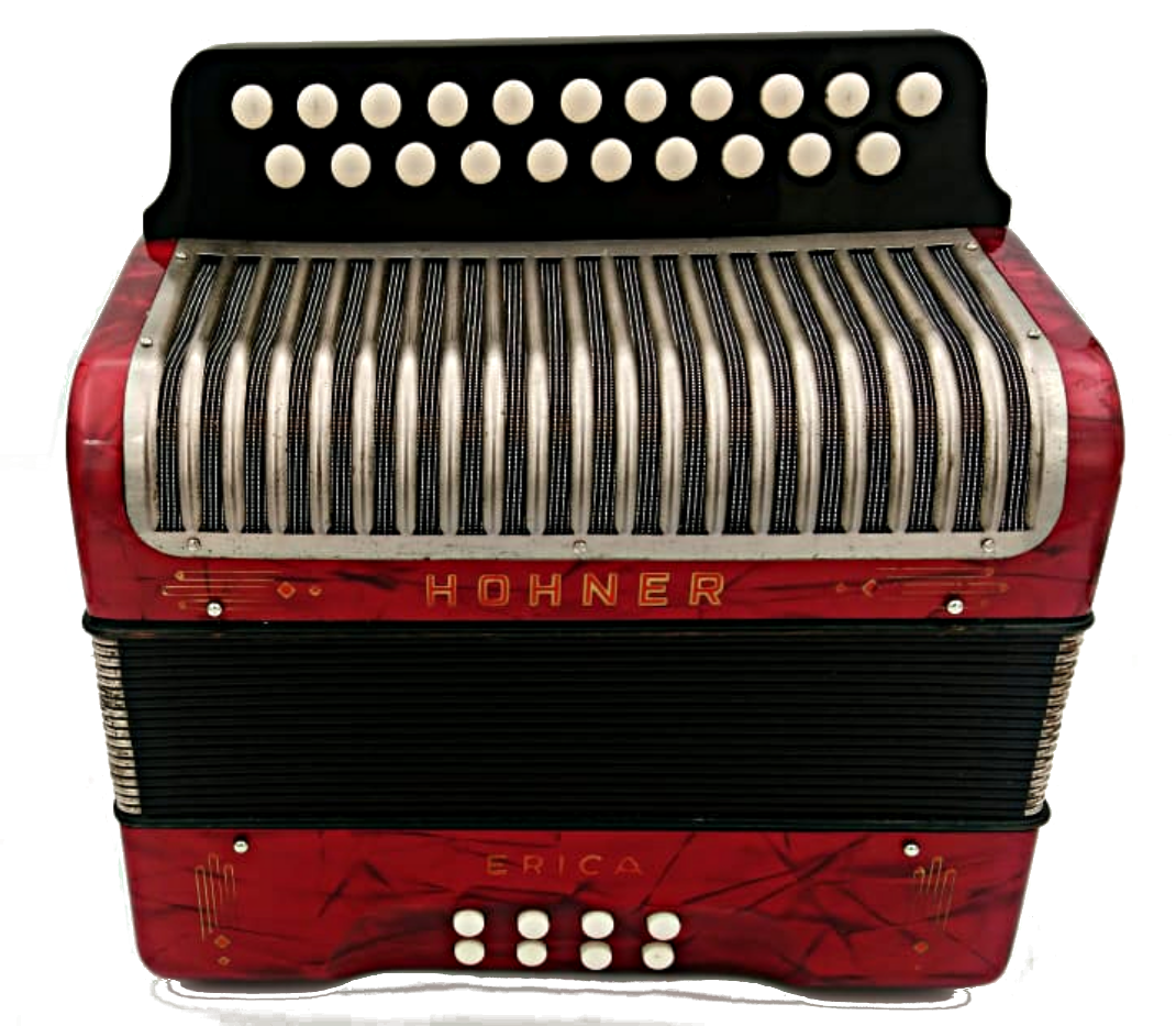 Red Accordion Background PNG Image