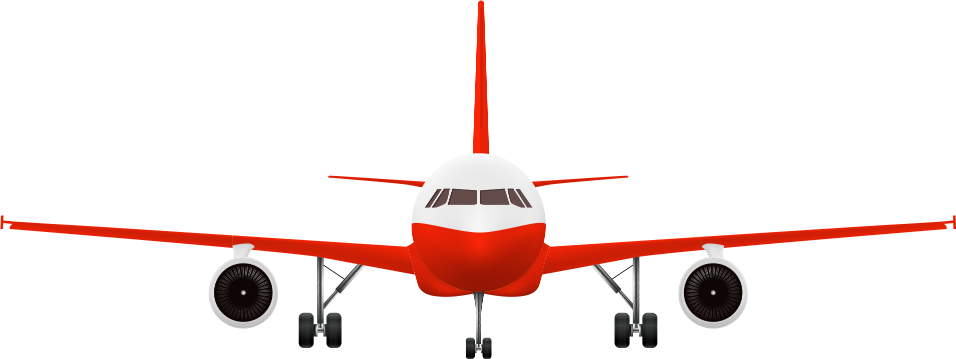 Red Aircraft PNG
