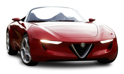 Red Alfa Romeo Super Car PNG