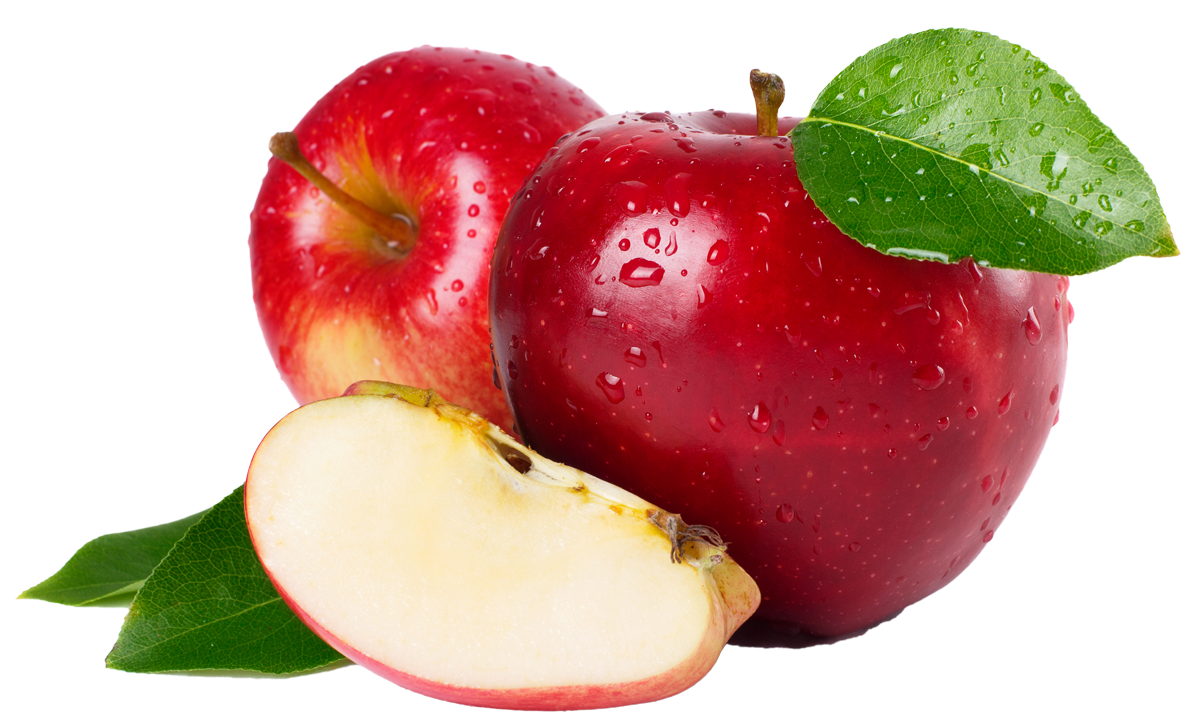 Red Apple Sliced PNG
