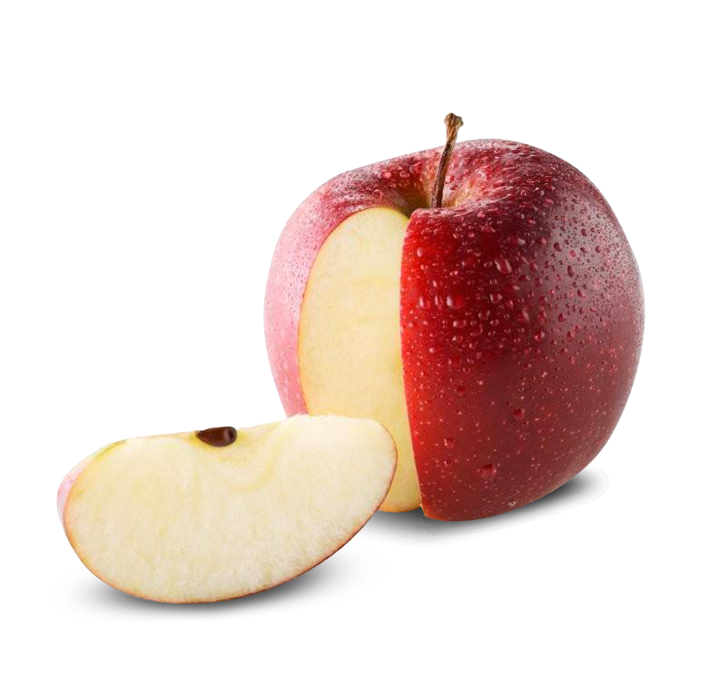 Red Apple Slices PNG