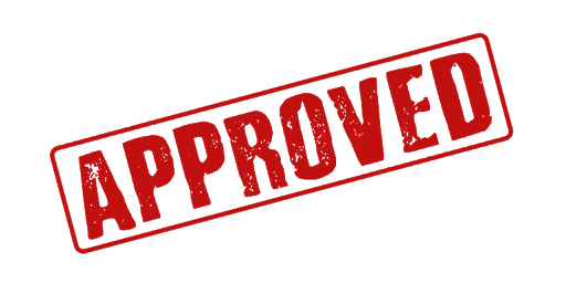 Red Approved Logo Transparent PNG