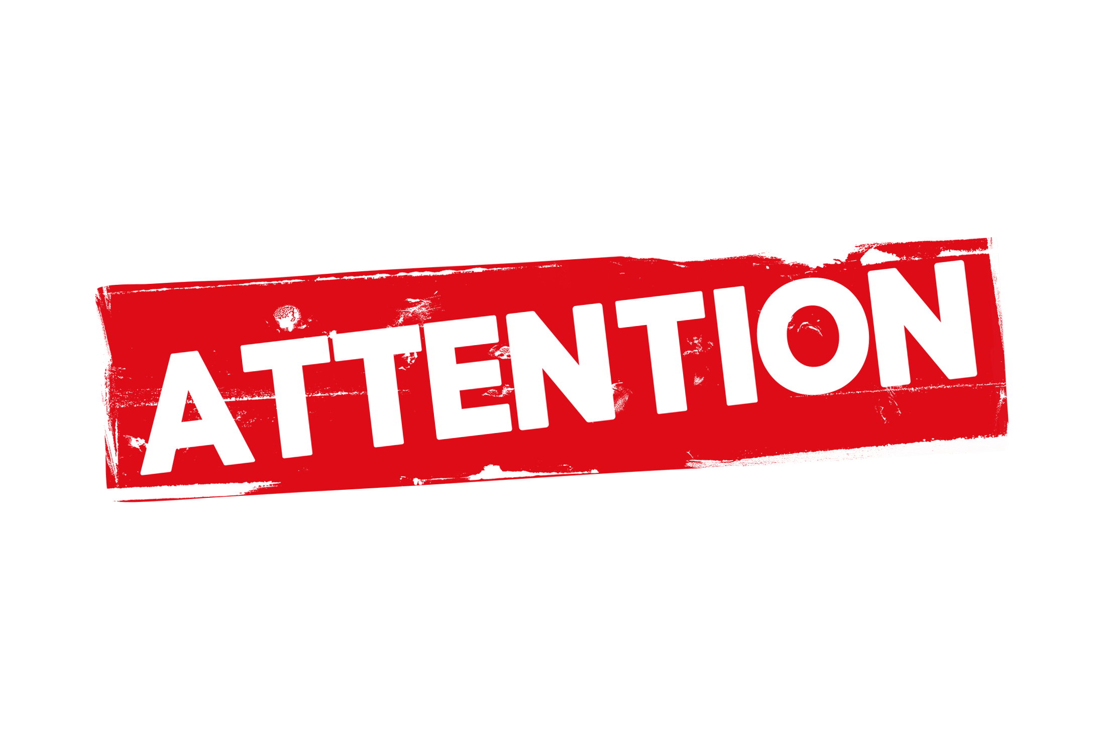 Red Attention Grunge PNG