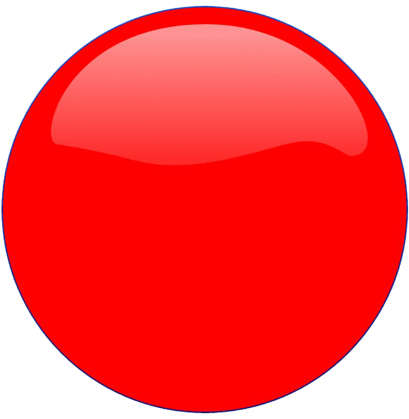 Red Ball Circle Transparent PNG
