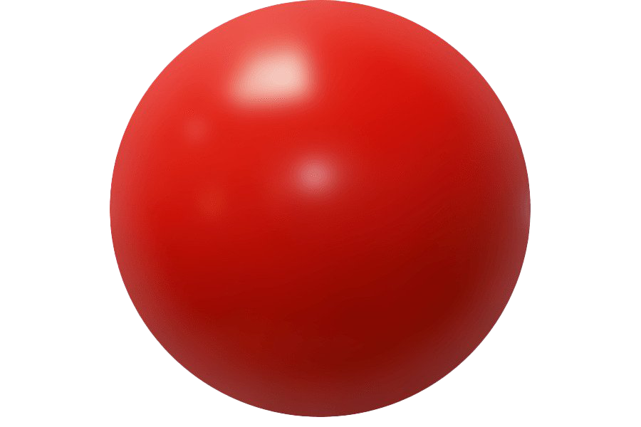 Red Ball Reflection Transparent PNG