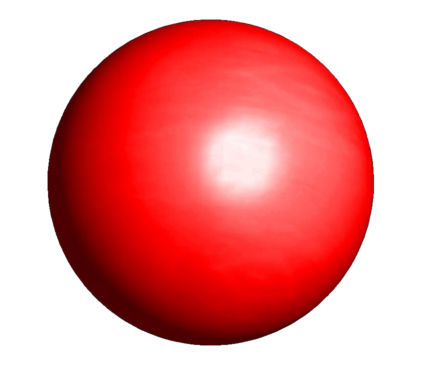 Red Ball Shining Transparent PNG