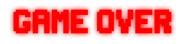 Red Blur Game Over Transparent PNG