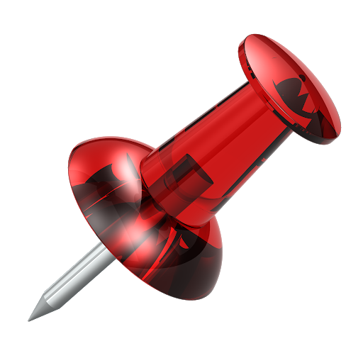 Red Drawing Pin Transparent Background