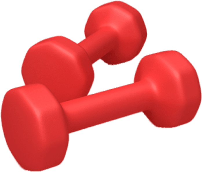 Red Dumbbells PNG Clipart Background