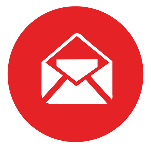 Red Email PNG HD Quality