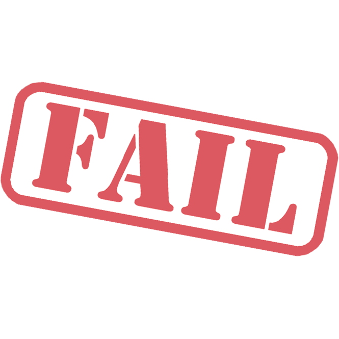 Red Fail Stamp Background PNG Image