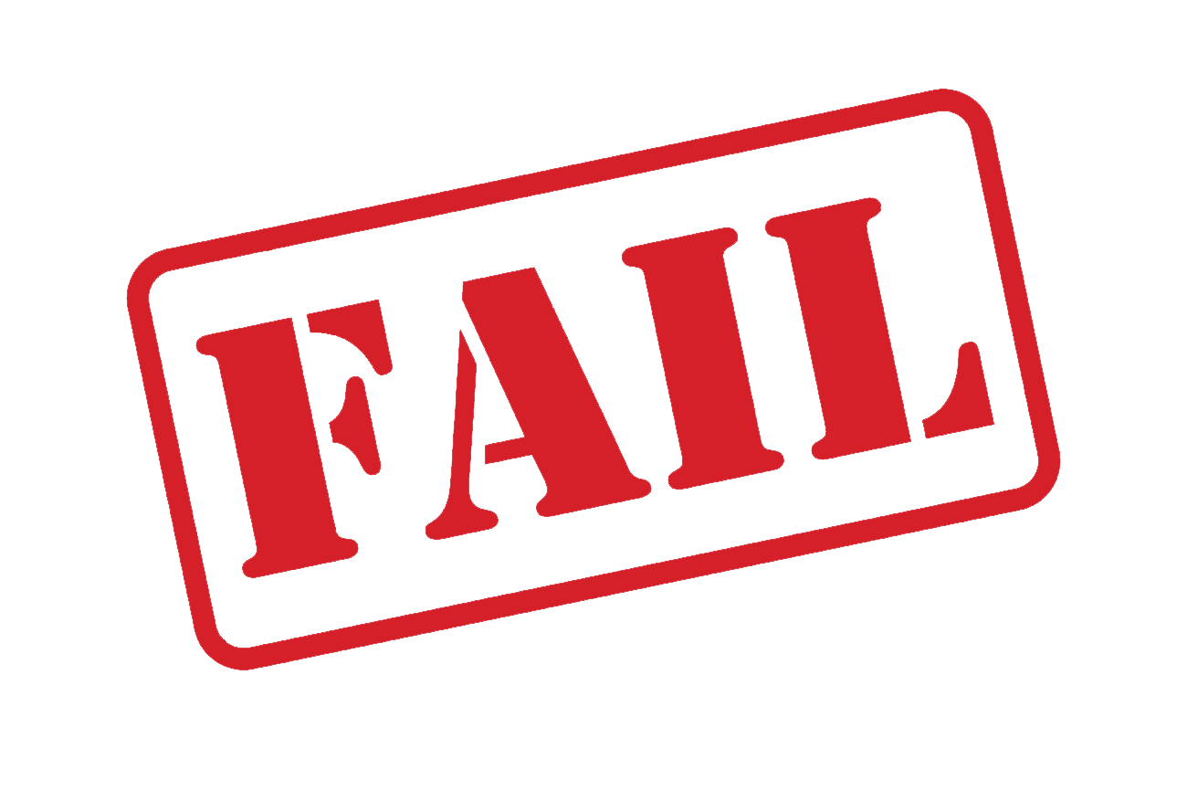 Red Fail Stamp PNG Clipart Background