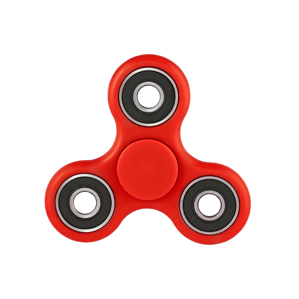 Red Fidget Spinner Background PNG Image