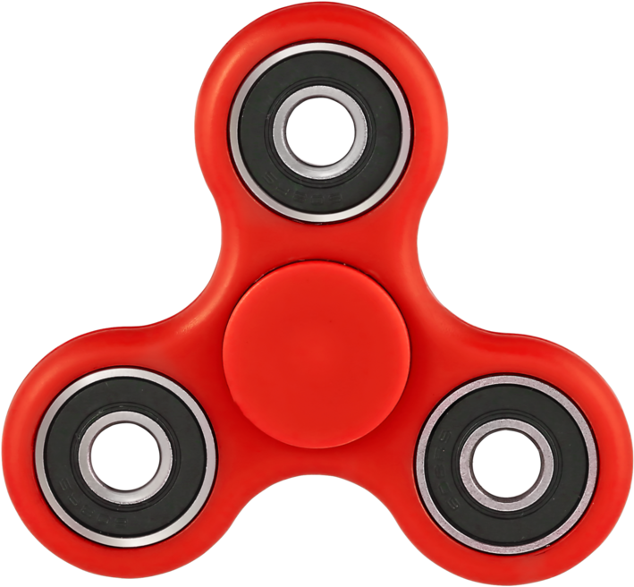 Red Fidget Spinner PNG Clipart Background