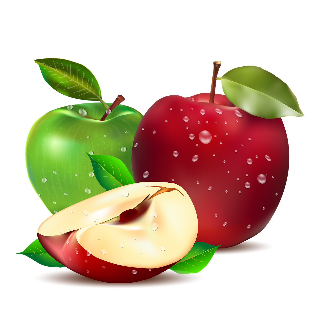 Red Green Apple PNG