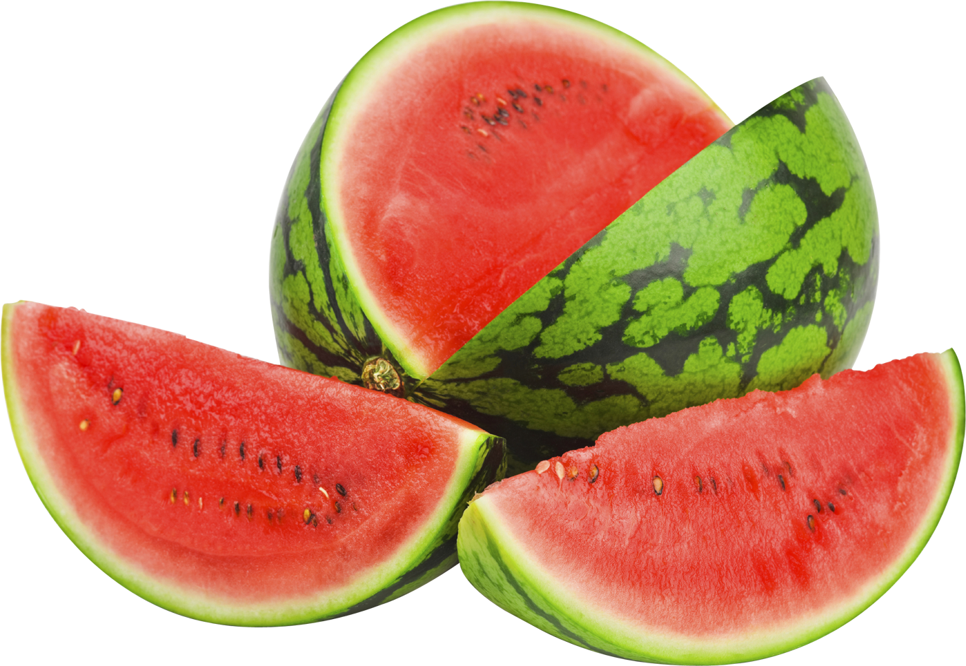 Red Half Sweet Watermelon PNG