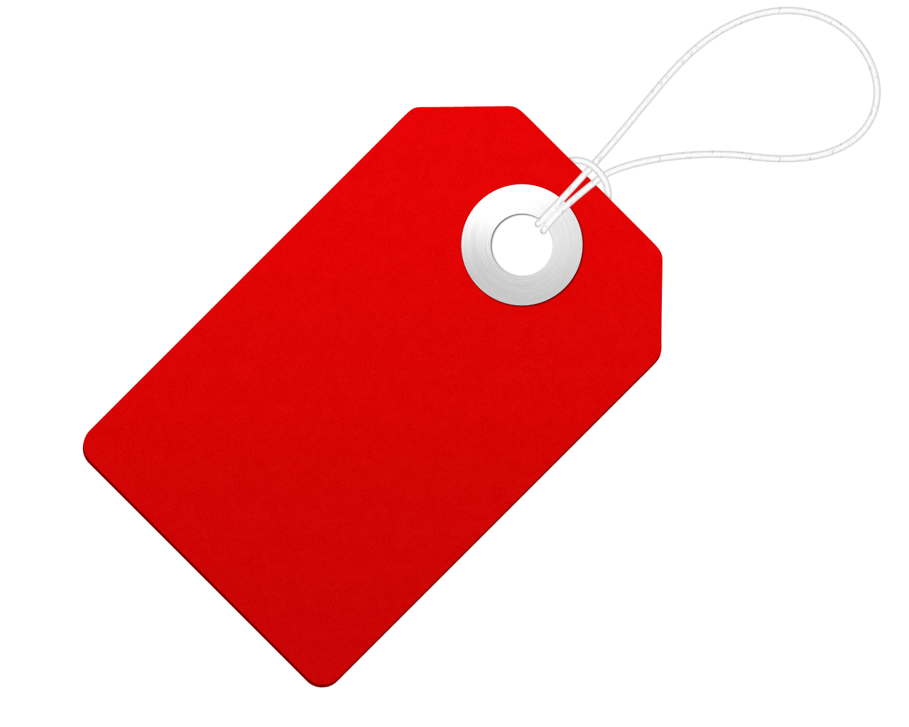 Red Price Tag PNG