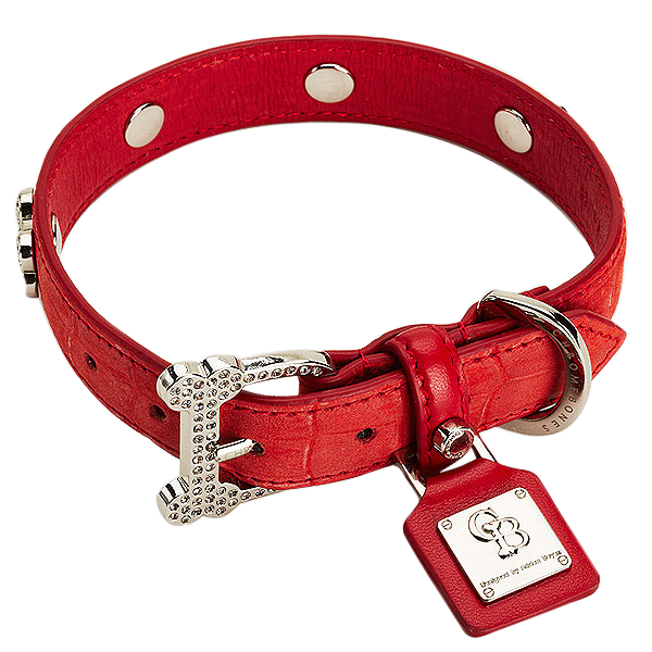 Red Shining Dog Collar Transparent PNG