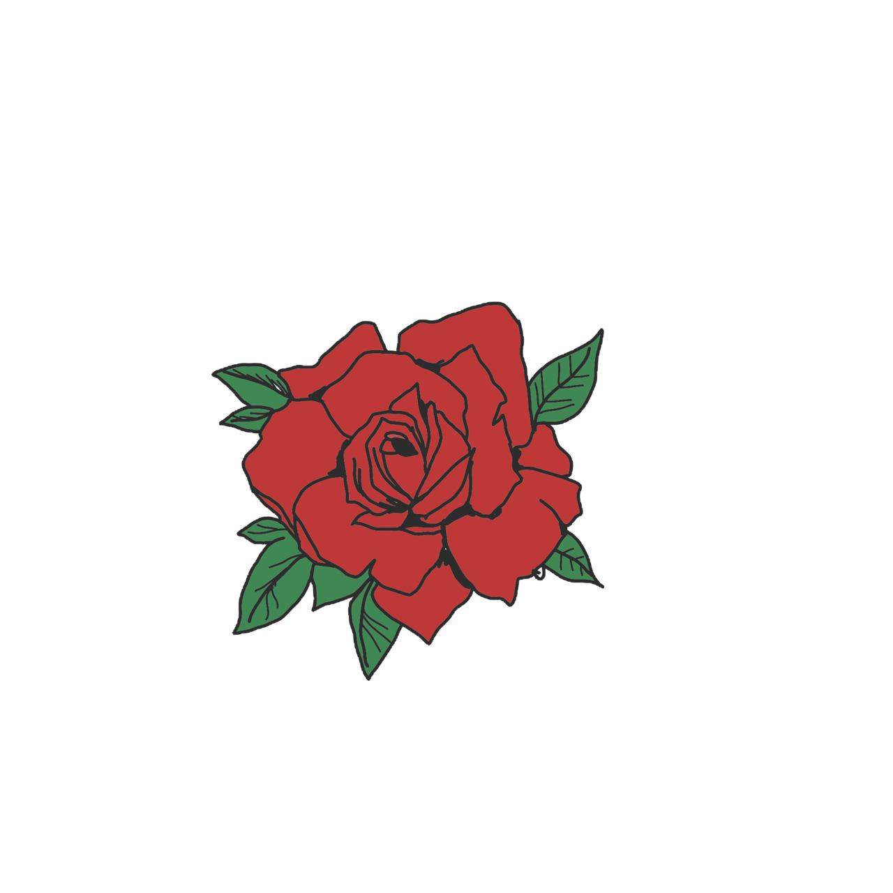 Rose Flower Tattoo Transparent File