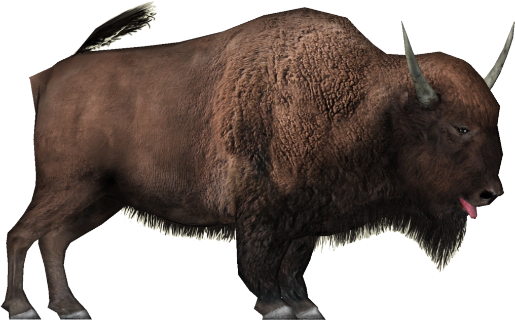 Scary Bison Transparent PNG