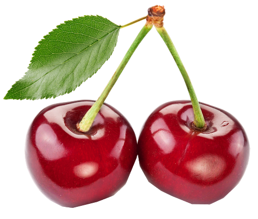 Shining Red Cherry Transparent PNG