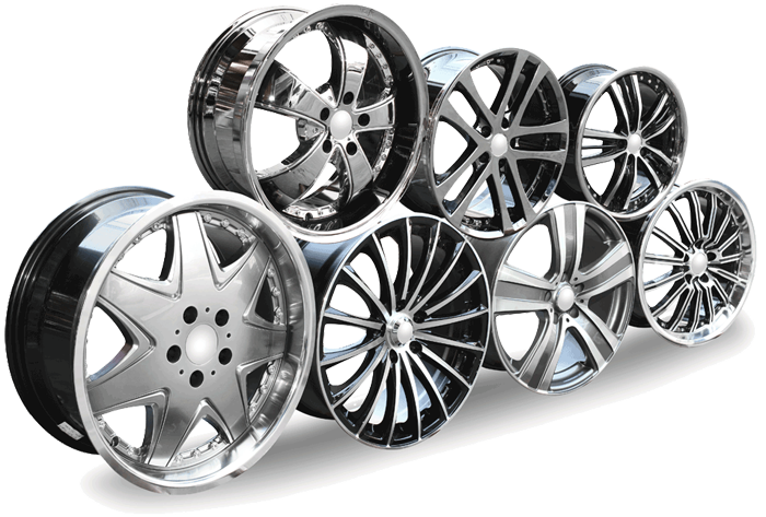 Silver Alloy Wheel PNG