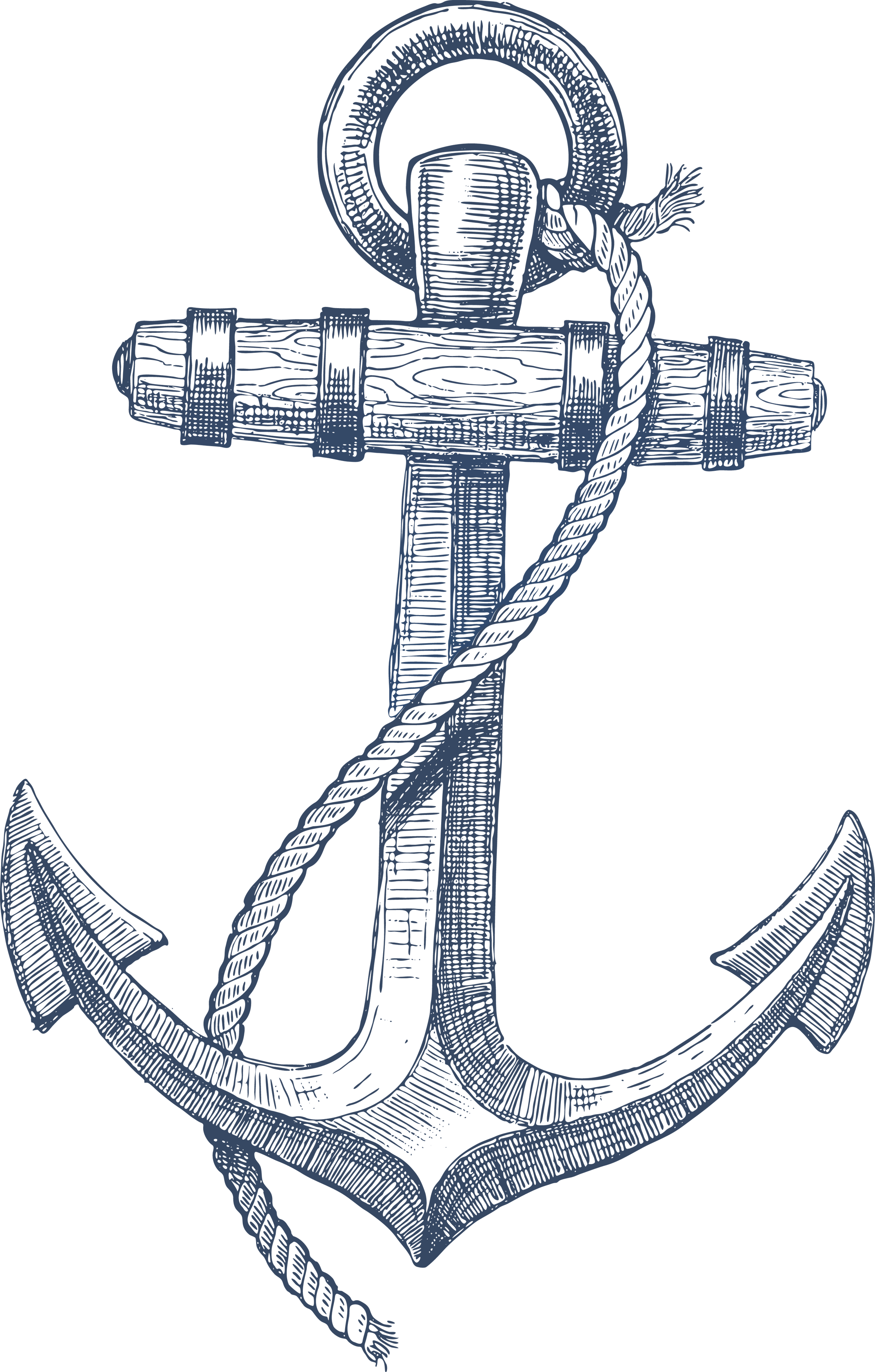 Silver Anchor Tattoos PNG