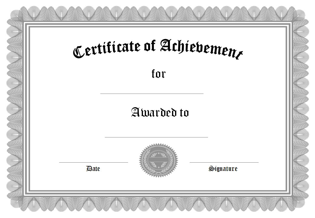Silver Certificate Background PNG Image
