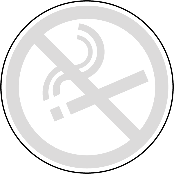 Silver No Smoking Transparent PNG