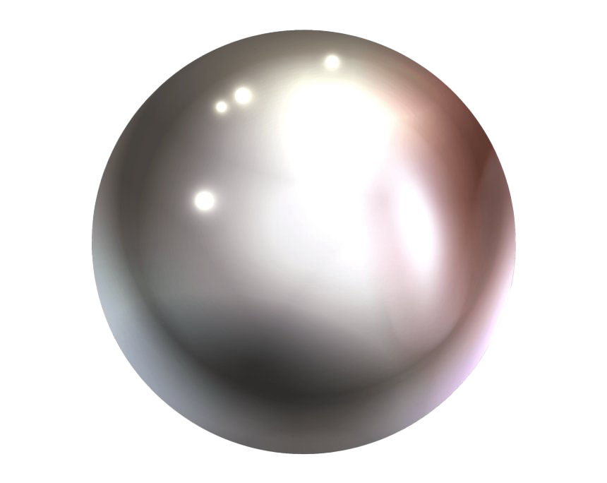 Silver Shining Ball Transparent PNG