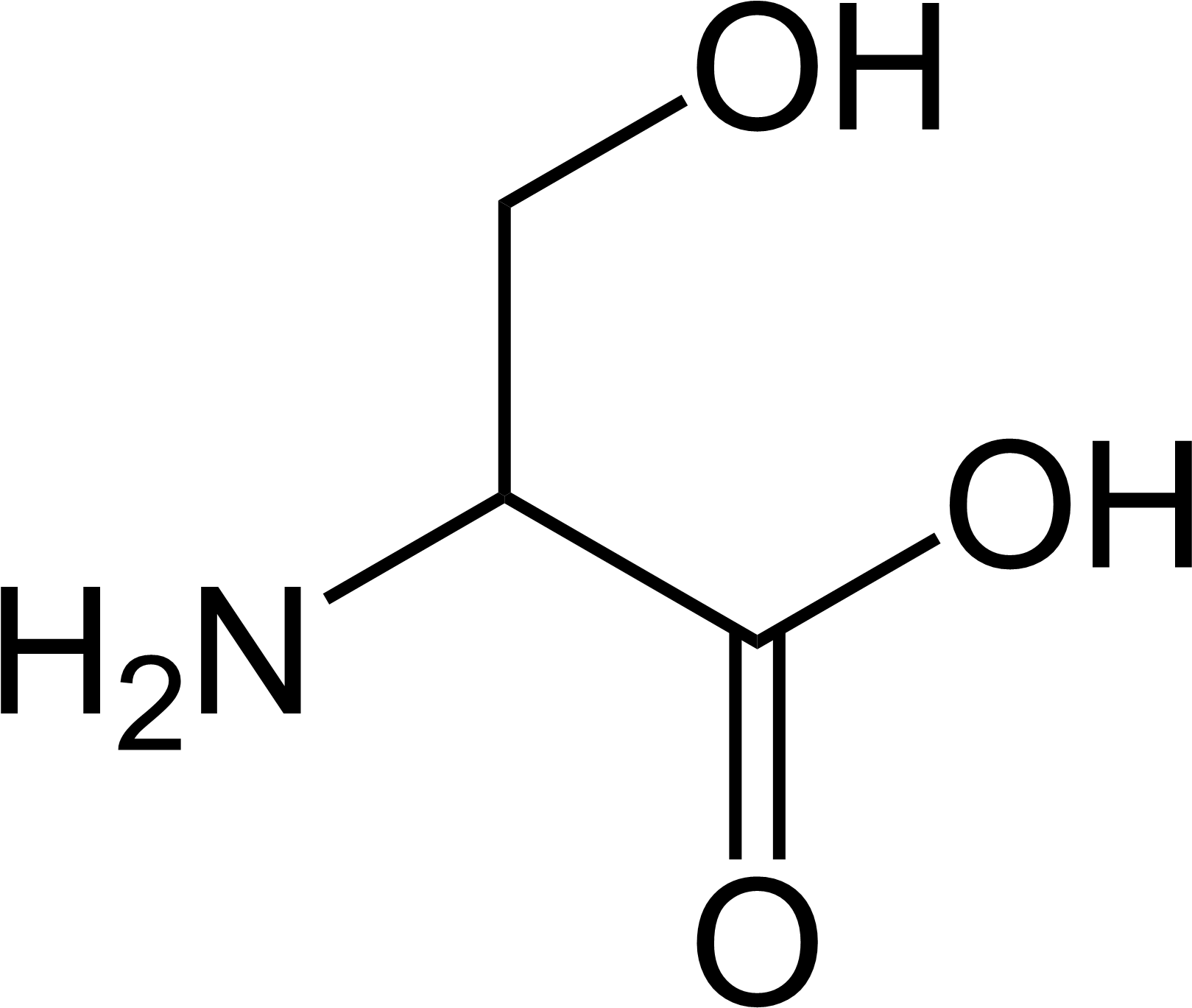 Simple Serine Amino Acid PNG