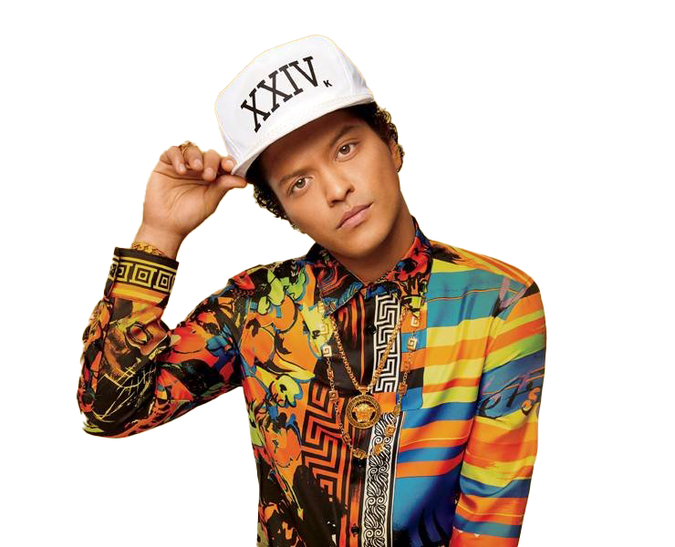 Sänger Bruno Mars PNG Kostenlose Datei herunterladen
