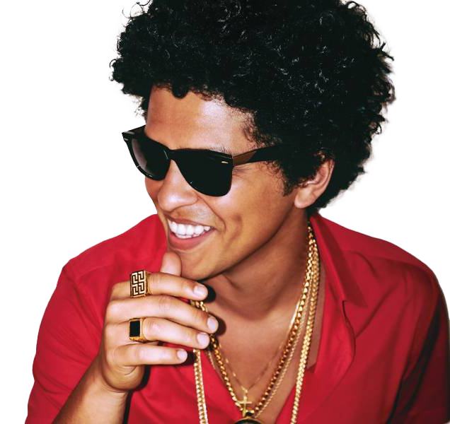 Singer Bruno Mars Transparent File