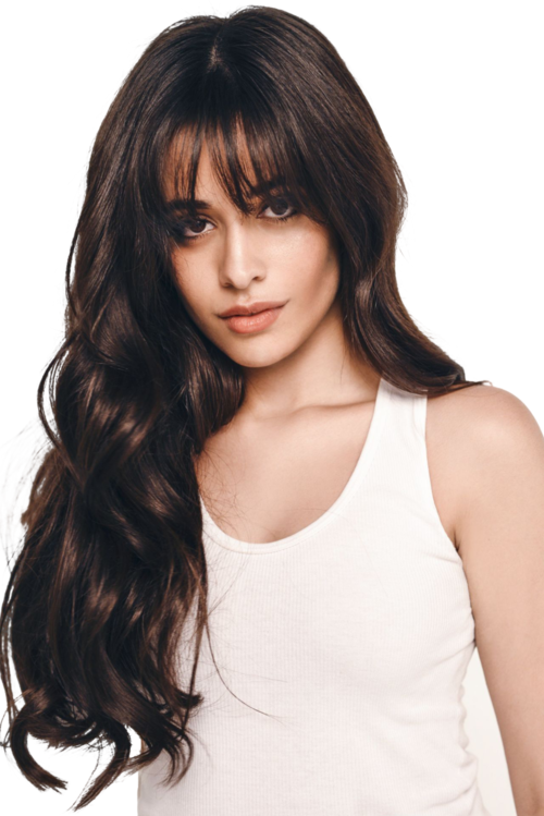 Sängerin Camila Cabello transparenter Hintergrund